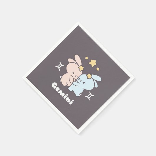 Tweelingen knuffels - Zodiac Harmony Servet (Hoek)