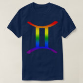 Tweelingen Lgbt Sterrenbeeld Lgbt Regenboog Pride  T-shirt (Design voorkant)