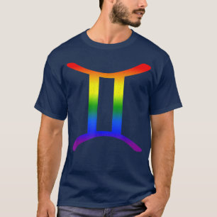 Tweelingen Lgbt Sterrenbeeld Lgbt Regenboog Pride  T-shirt