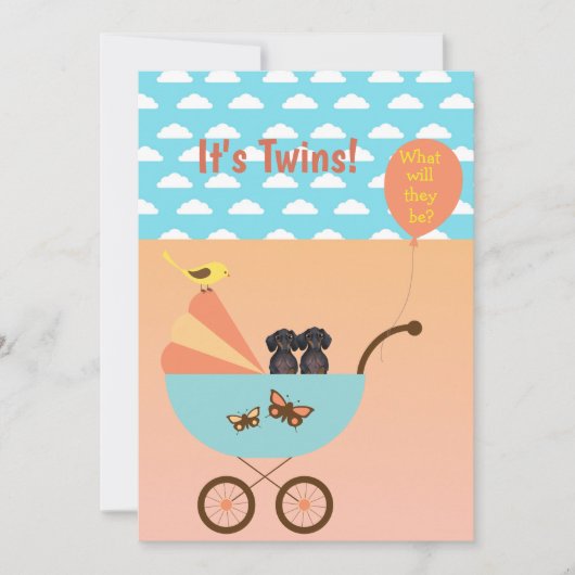 Tweelingen mannen en vrouwen onthullen partijuitvi kaart (Voorkant)