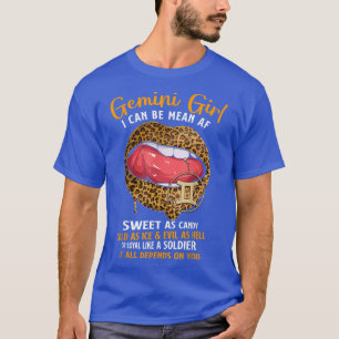 Tweelingen Meisje Sterrenbeeld Zoet Als Candy Luip T-shirt