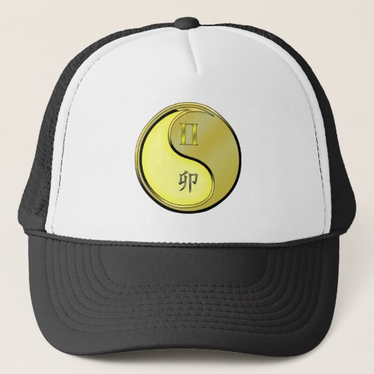 Tweelingen & Metaal Konijn Trucker Pet (Voorkant)
