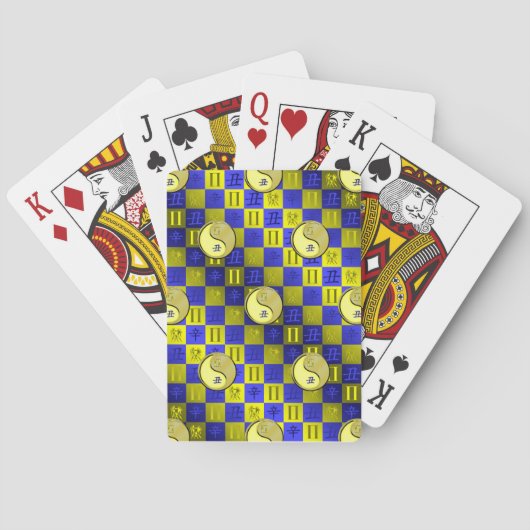 Tweelingen & Metaal Os Pokerkaarten (Achterkant)