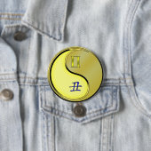 Tweelingen & Metaal Os Ronde Button 7,6 Cm (In situ)