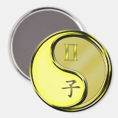 Tweelingen & Metaal Rat Magneet (Voorkant / Achterkant)