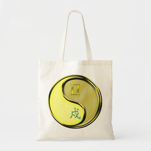 Tweelingen & metalen hond tote bag (Voorkant)