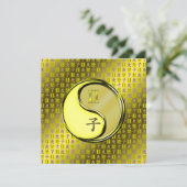 Tweelingen & Metalen Rat Kaart (Staand voorkant)