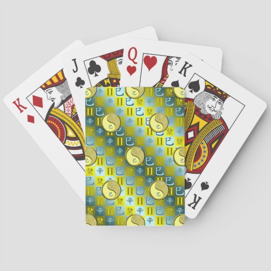 Tweelingen & Metalen Slang Pokerkaarten (Achterkant)