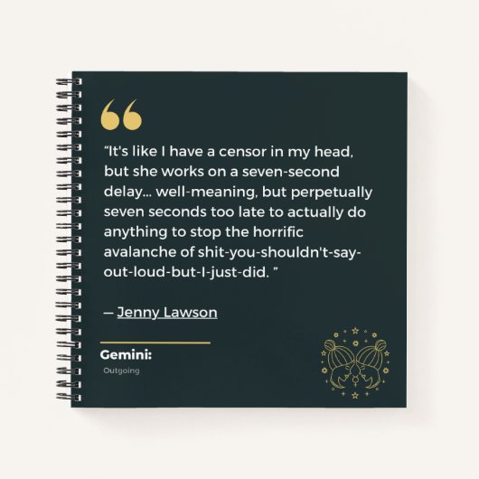 Tweelingen-notitieboek Notitieboek (Voorkant)