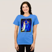 Tweelingen onder een sterrenhemel Tri-Blend shirt (Voorkant volledig)