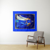 Tweelingen onder een sterrenhemel wandkleed (In Situ (horizontaal))