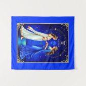 Tweelingen onder een sterrenhemel wandkleed (Voorkant (horizontaal))