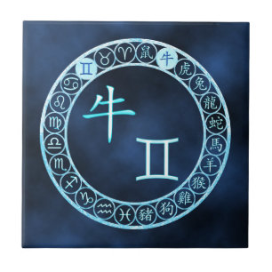 Tweelingen/os Tegeltje