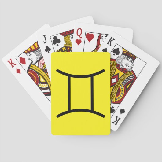 Tweelingen Pokerkaarten (Achterkant)