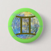 Tweelingen Ronde Button 5,7 Cm (Voorkant)