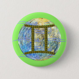 Tweelingen Ronde Button 5,7 Cm