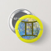 Tweelingen Ronde Button 5,7 Cm (Voorkant /achterkant)