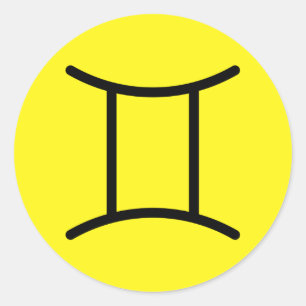 Tweelingen Ronde Sticker