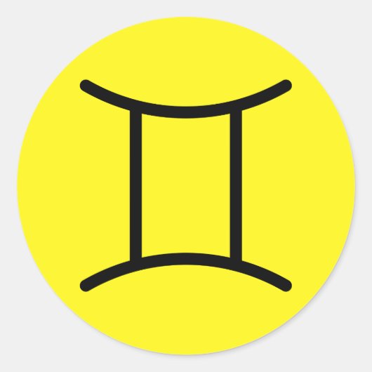 Tweelingen Ronde Sticker (Voorkant)