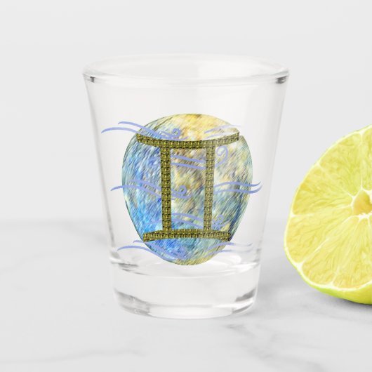 Tweelingen Shot Glas (Voorkant)