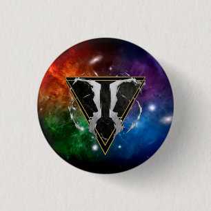 Tweelingen sterrenbeeld Badge Zodiac Geschenk Astr Ronde Button 3,2 Cm