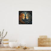 Tweelingen Sterrenbeeld Geboorte Teken Astrologie Poster (Keuken)
