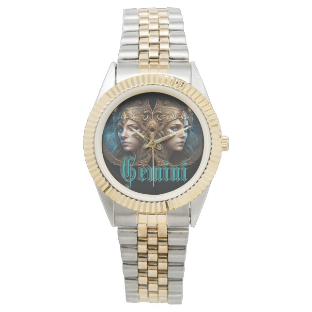 Tweelingen Sterrenbeeld Horloge (Voorkant)