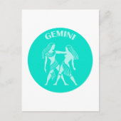Tweelingen, sterrenbeeld, horoscoop, astrologie briefkaart (Voorkant)