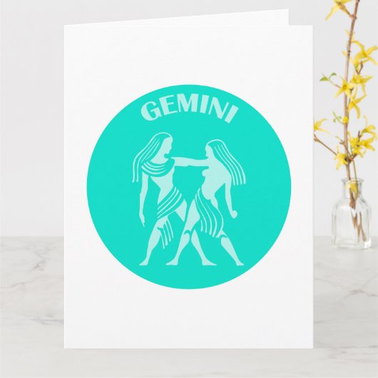 Tweelingen, sterrenbeeld, horoscoop, astrologie kaart (Gele Bloem)