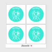 Tweelingen, Sterrenbeeld, Horoscoop, Astrologie Sticker (Vel)