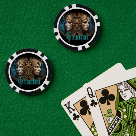 Tweelingen Sterrenbeeld Poker Chips (Pokertafel (Dubbel))