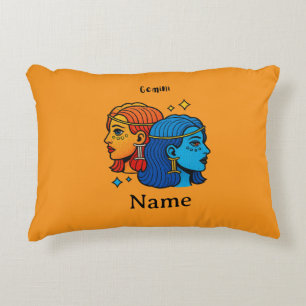 Tweelingen Sterrenbeeld Pop Art - Retro Hemelse Tw Accent Kussen
