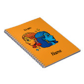 Tweelingen Sterrenbeeld Pop Art - Retro Hemelse Tw Notitieboek (Rechterzijde)
