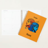 Tweelingen Sterrenbeeld Pop Art - Retro Hemelse Tw Planner (Display)