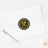 Tweelingen - Sterrenbeeld - Symbool - Horoscoop Ronde Sticker (Envelop)