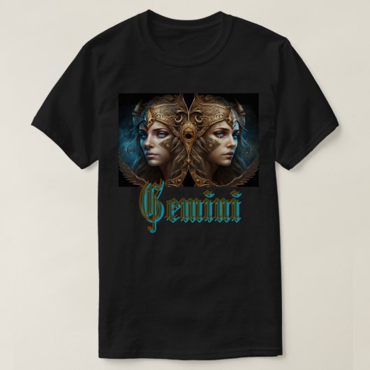 Tweelingen Sterrenbeeld T-shirt (Design voorkant)