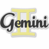 Tweelingen Sticker (Voorkant)