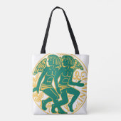 Tweelingen teken van de dierenriem op een tote bag (Achterkant)