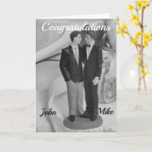 TWEELINGEN TROUWEN GEFELICITEERD KAART (Gele Bloem)
