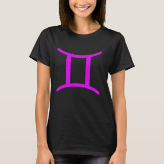 Tweelingen Verjaardag Teken Dierenriem Symbool Ro T-shirt