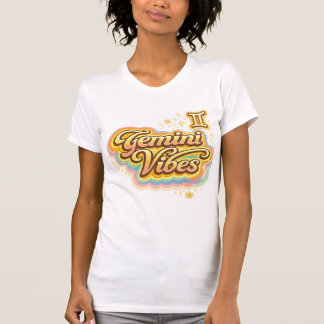Tweelingen Vibe Retro Zodiac T-Shirt | Astrologie