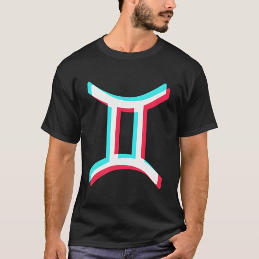 Tweelingen Voor En Sterrenbeeld Tweelingen T-shirt (Voorkant)