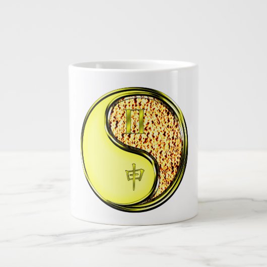 Tweelingen & Vuur Aap Grote Koffiekop (Voorkant)