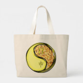 Tweelingen & Vuur Aap Grote Tote Bag (Achterkant)