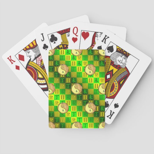 Tweelingen & Vuur Geit Pokerkaarten (Achterkant)