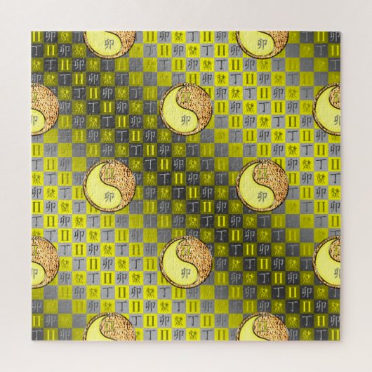 Tweelingen & Vuur Konijn Legpuzzel (Verticaal)