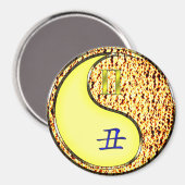 Tweelingen & Vuur Os Magneet (Voorkant / Achterkant)