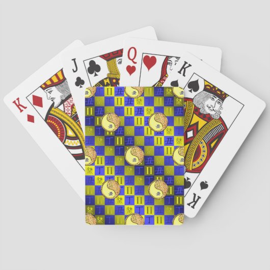Tweelingen & Vuur Os Pokerkaarten (Achterkant)