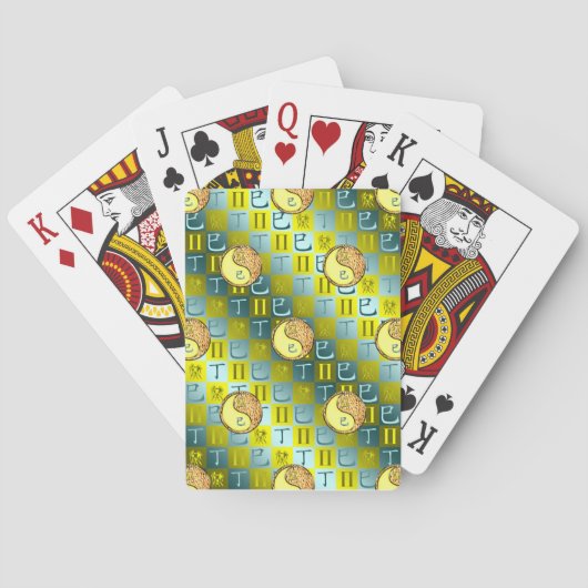 Tweelingen & Vuur Slang Pokerkaarten (Achterkant)