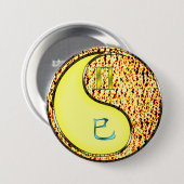 Tweelingen & Vuur Slang Ronde Button 7,6 Cm (Voorkant /achterkant)